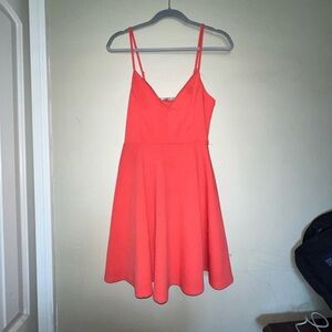 Coral Skater Dress